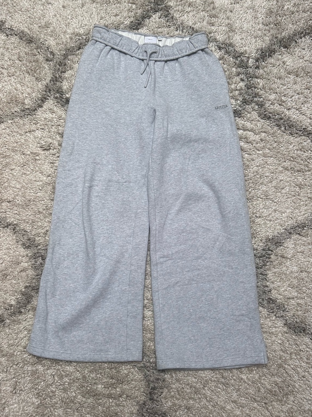 Aritzia Mega Flutter Grey Sweatpants
